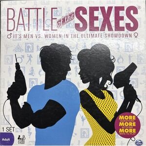 Spin Master Battle of the Sexes Trivia Board Game Complete Men vs. Women